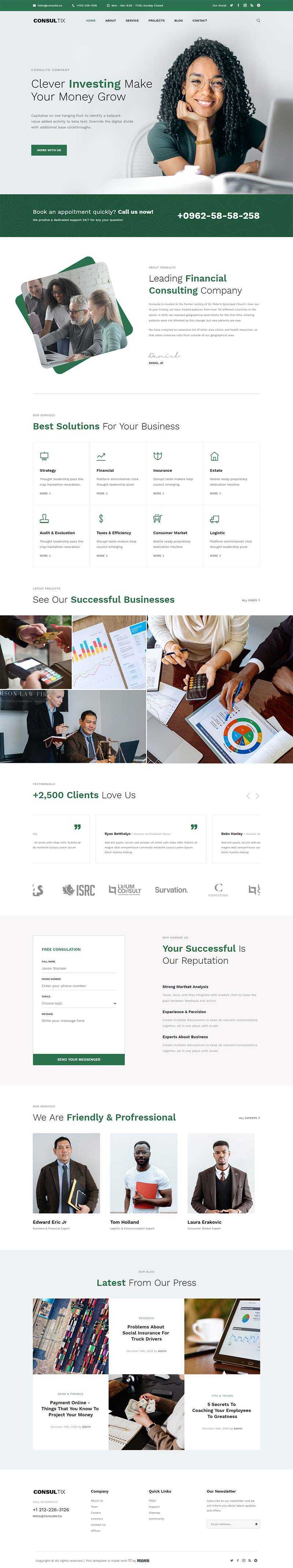 bootstrap创业项目投资公司html5网站模板 - 火火兔电子商城