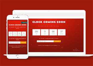 宽屏新年倒计时类网站模板下载 - 火火兔电子商城