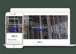 简洁数字营销类公司网站模板 - 火火兔电子商城