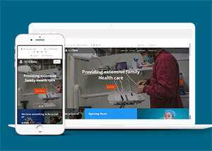 宽屏牙科诊所医疗网站模板下载 - 火火兔电子商城