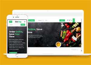 简洁生活食品电商类网站模板下载 - 火火兔电子商城