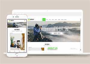 宽屏广告品牌设计类网站模板源码 - 火火兔电子商城