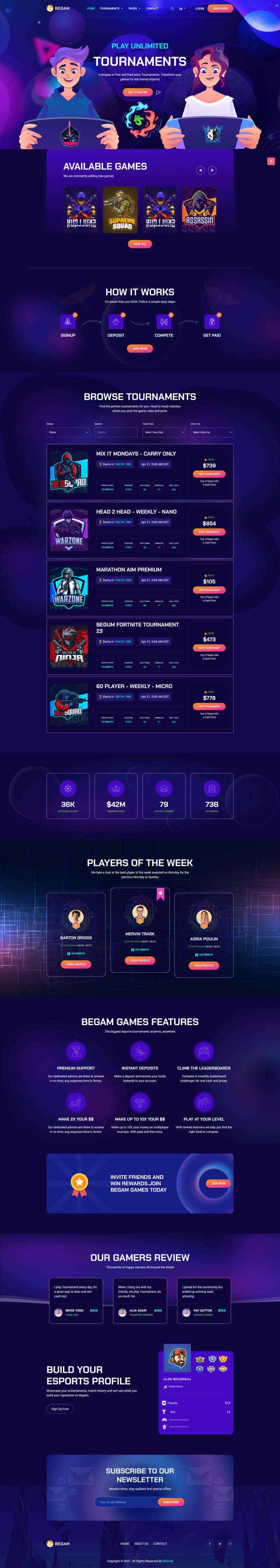 响应式的电子游戏产品销售平台HTML模板 - 火火兔电子商城