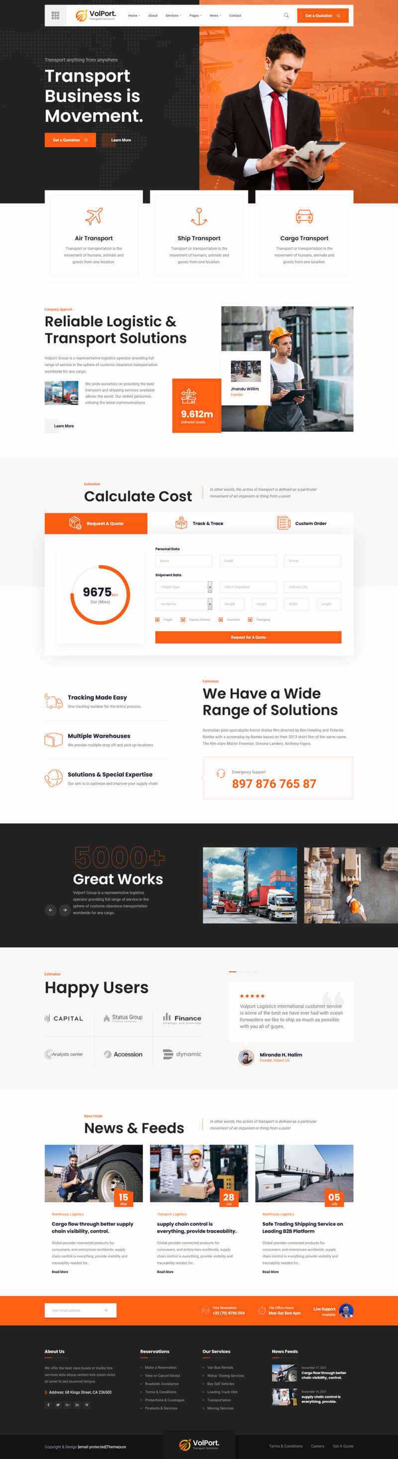 物流和运输企业官网HTML5模板 - 火火兔电子商城