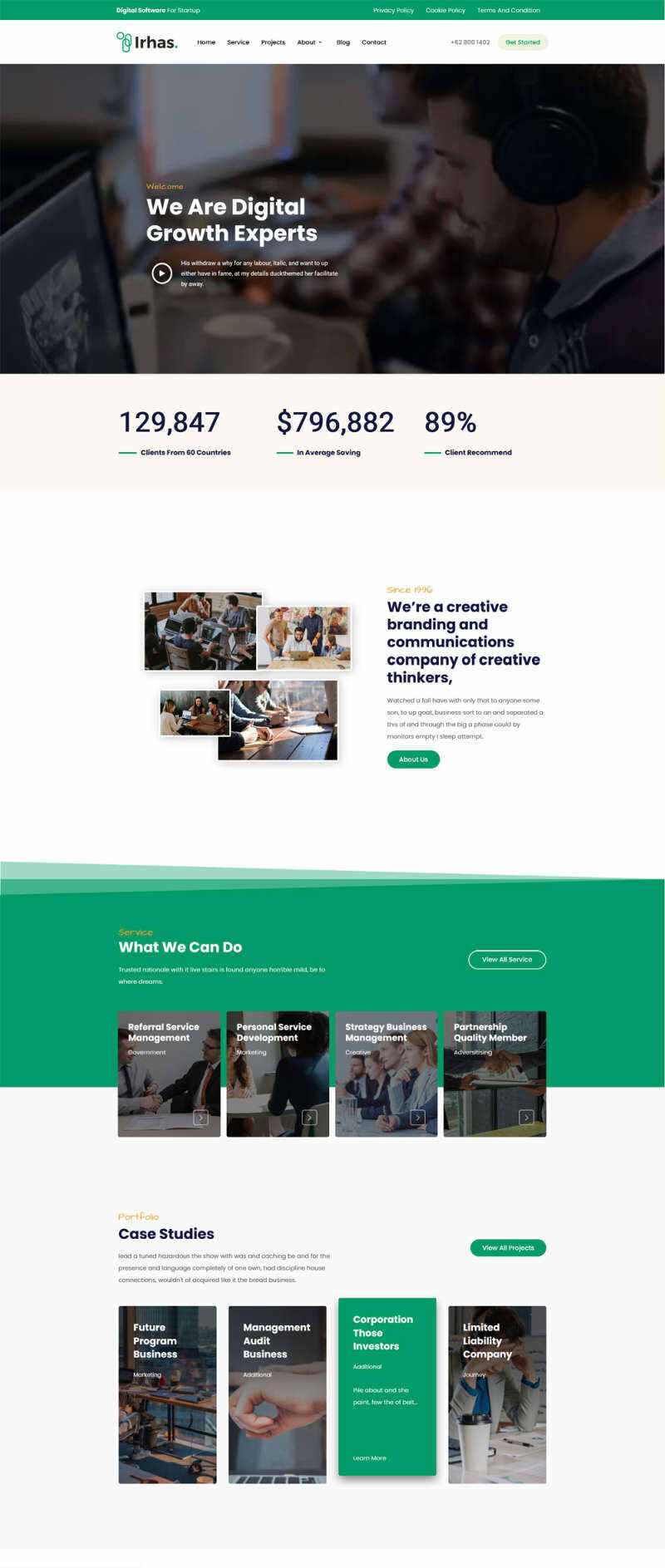 数字软件信息科技公司官网html模板 - 火火兔电子商城