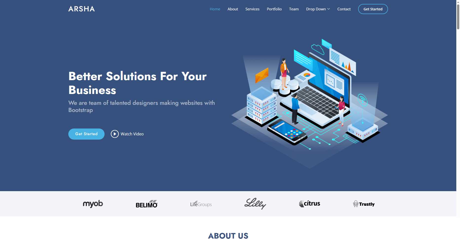 bootstrap模板分享可用于企业站等多种网站都实用 - 火火兔电子商城