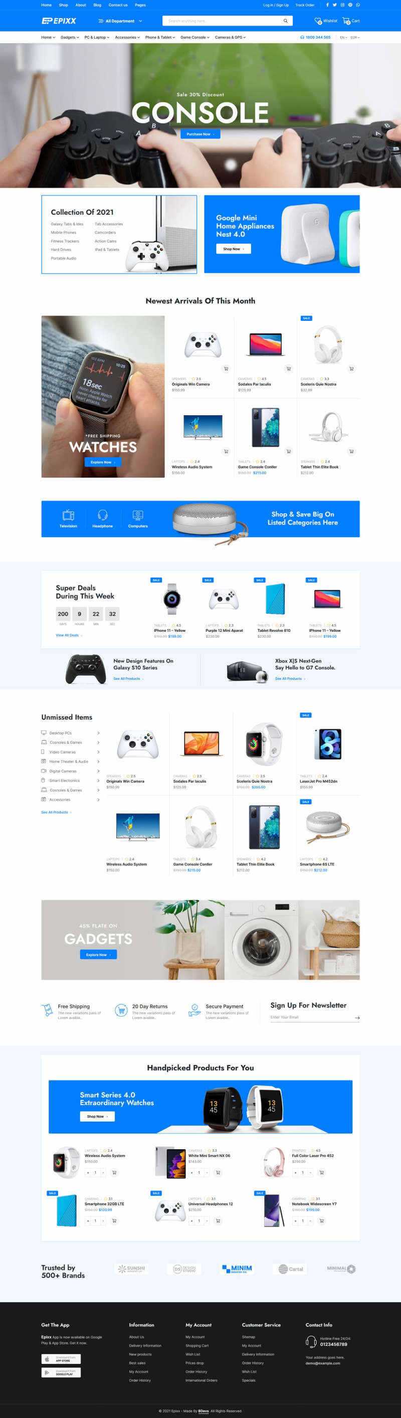 数码产品电子商务HTML响应式模板 - 火火兔电子商城