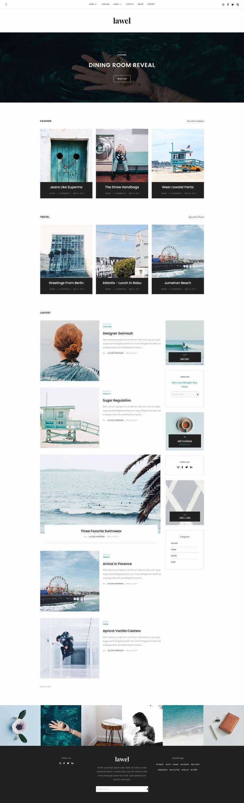 BootStrap5旅游图文相册博客HTML模板 - 火火兔电子商城