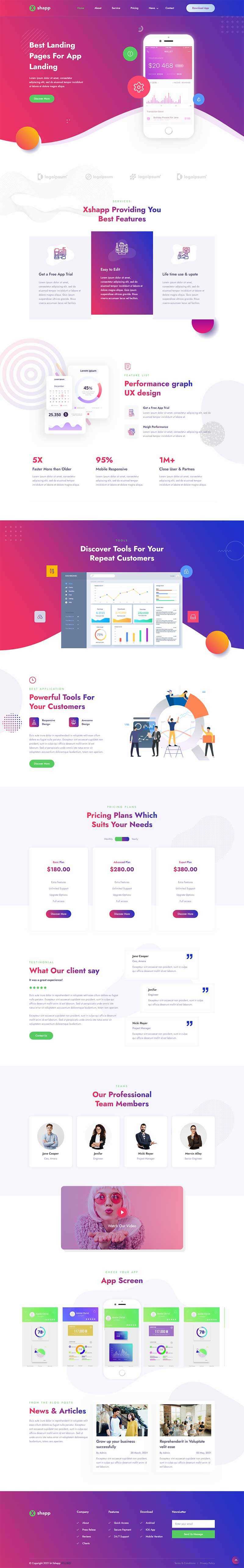 响应式app软件功能介绍官网html模板 - 火火兔电子商城