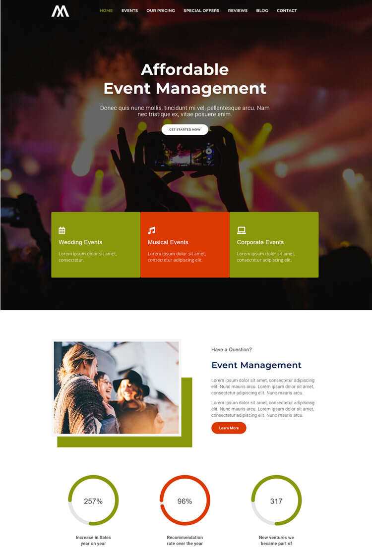 各类活动策划公司网站html5模版 - 火火兔电子商城