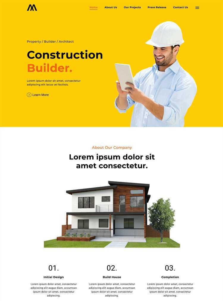 房地产建筑开发商网站html5模板 - 火火兔电子商城