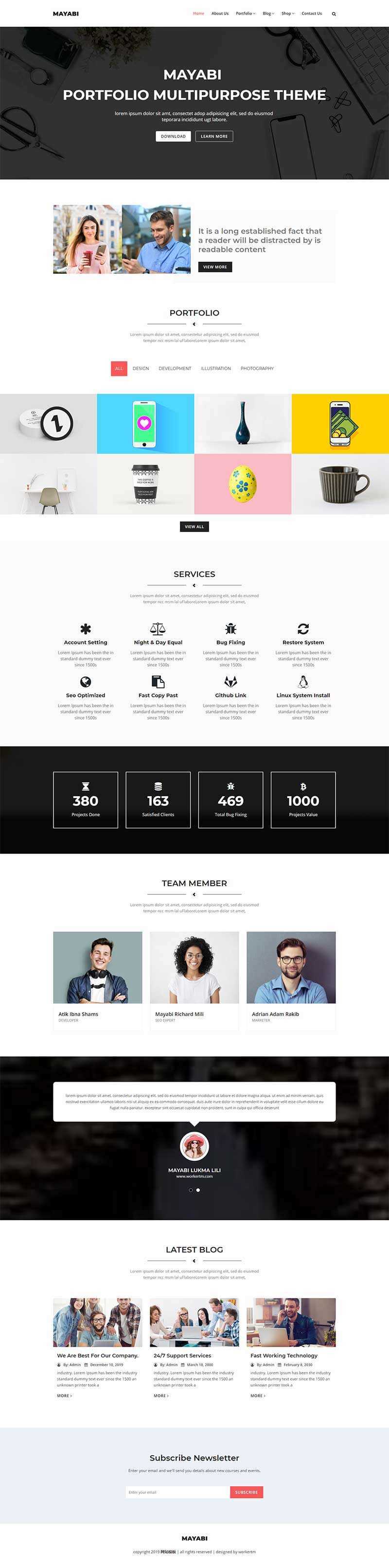 响应式多用途的公司业务展示HTML5模板 - 火火兔电子商城
