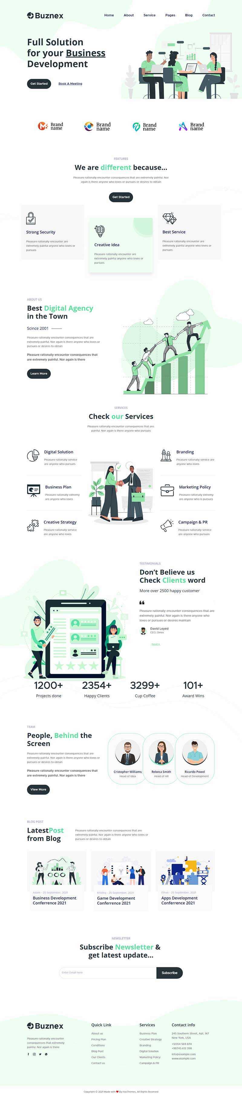 通用的公司业务产品展示响应式html模板 - 火火兔电子商城